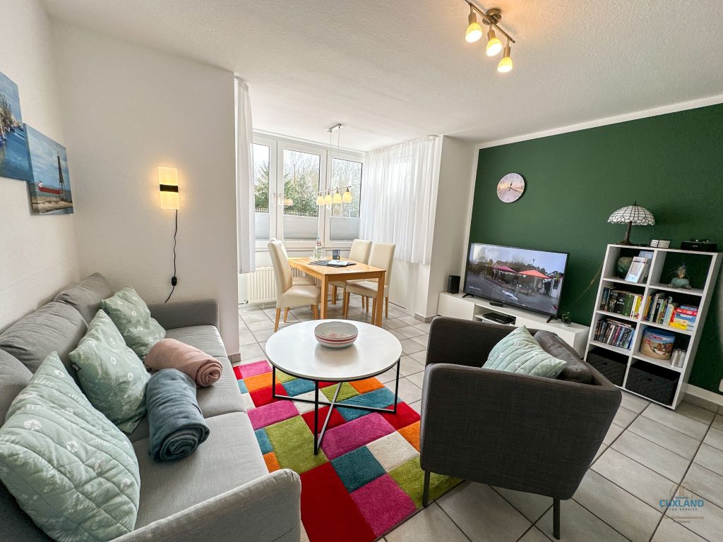 Cuxland-Fewo-Service-Haus Elbstrom-Wohnung 11-Wohn/Essbereich