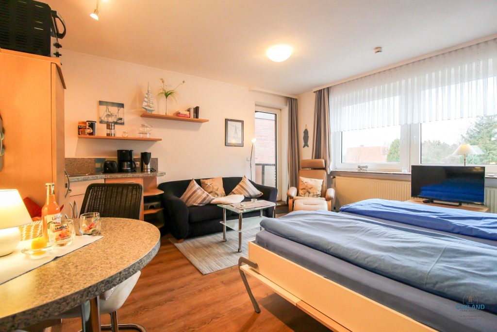 Cuxland-Fewo-Service-Haus Elbe-Wohnung 11-Wohn/Schlafraum