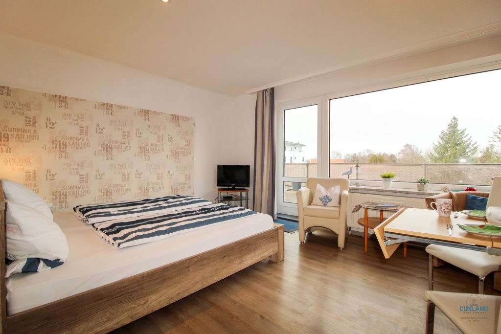 Cuxland-Fewo-Service-Haus Elbe-Wohnung 16-Wohn/Schlafraum
