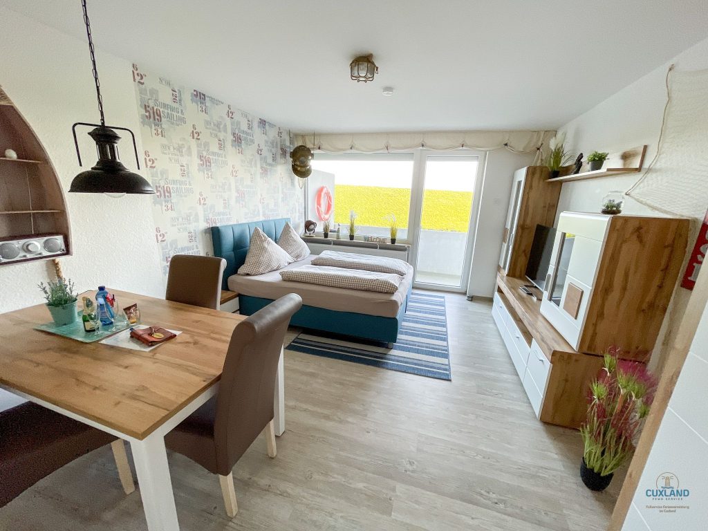 Cuxland-Fewo-Service-Haus Nautic-Wohnung 123-Wohn/Schlafraum