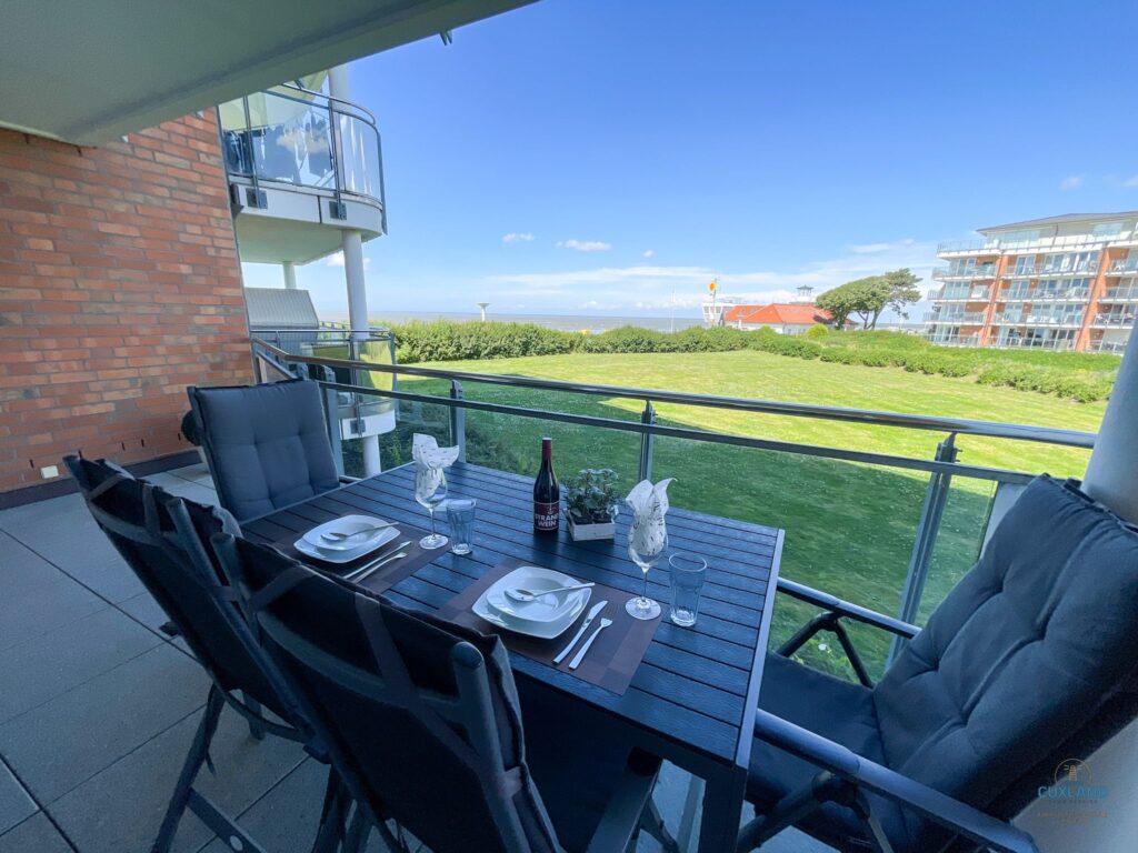 Cuxland-Fewo-Service-Strandpalais Duhnen-Wohnung 3-Balkon