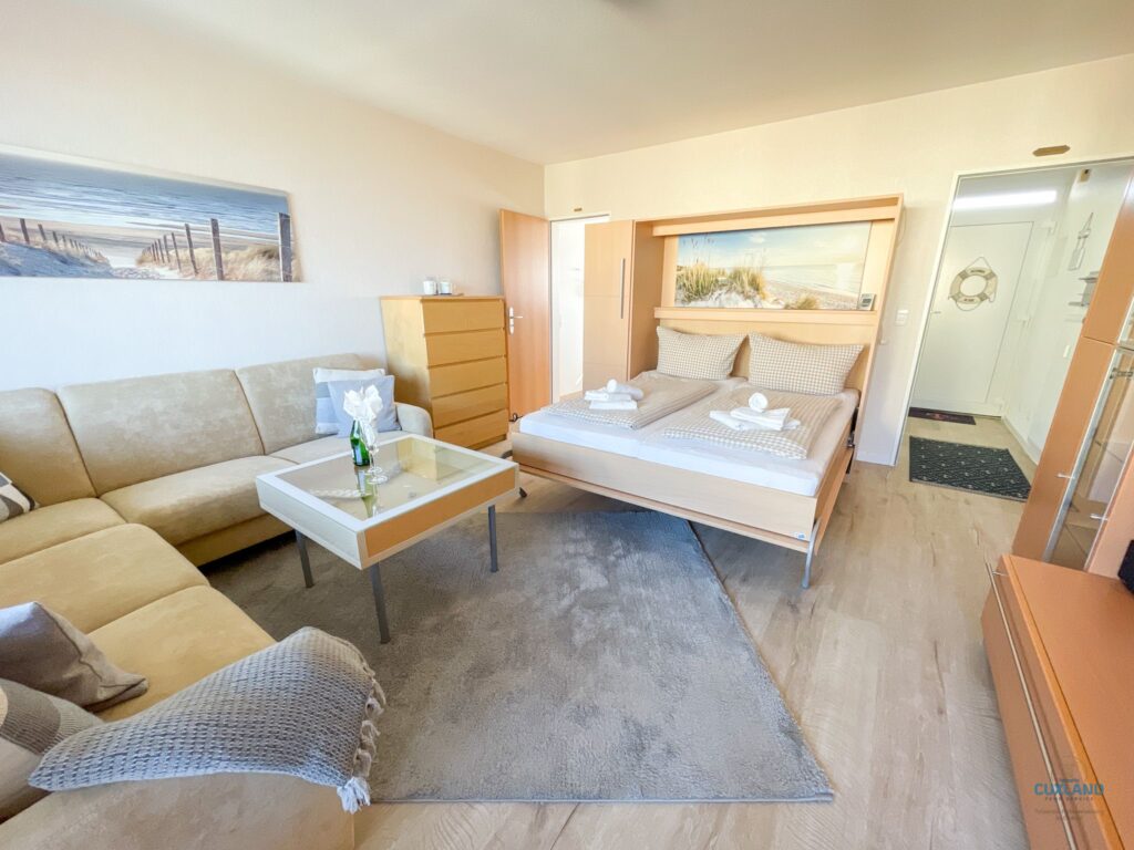 Cuxland-Fewo-Service-Haus Alte Liebe-Wohnung 404-Wohn/Schlafbereich