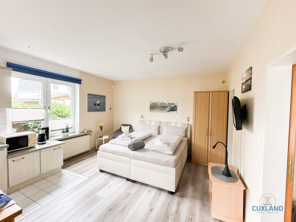 Cuxland-Fewo-Service-Ferienhaus Bungalow-Schlafbereich