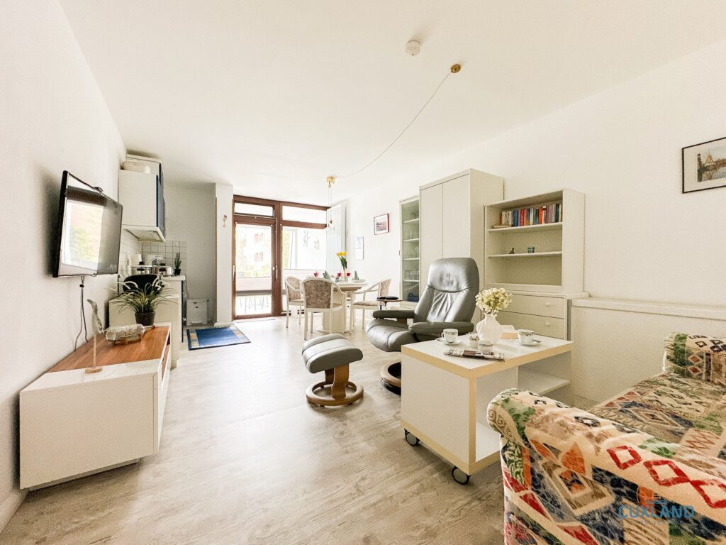 Cuxland-Fewo-Service-Haus Dortmund-Wohnung Duhnenbüdje-Wohn/Essbereich