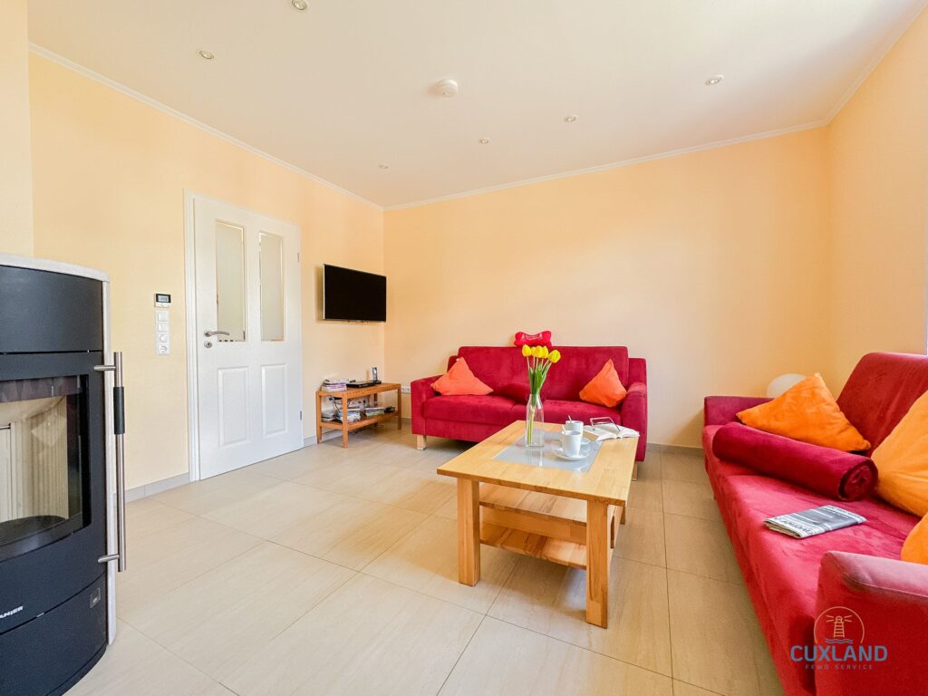 Cuxland-Fewo-Service-Ferienhaus Kugelbake-Wohnzimmer